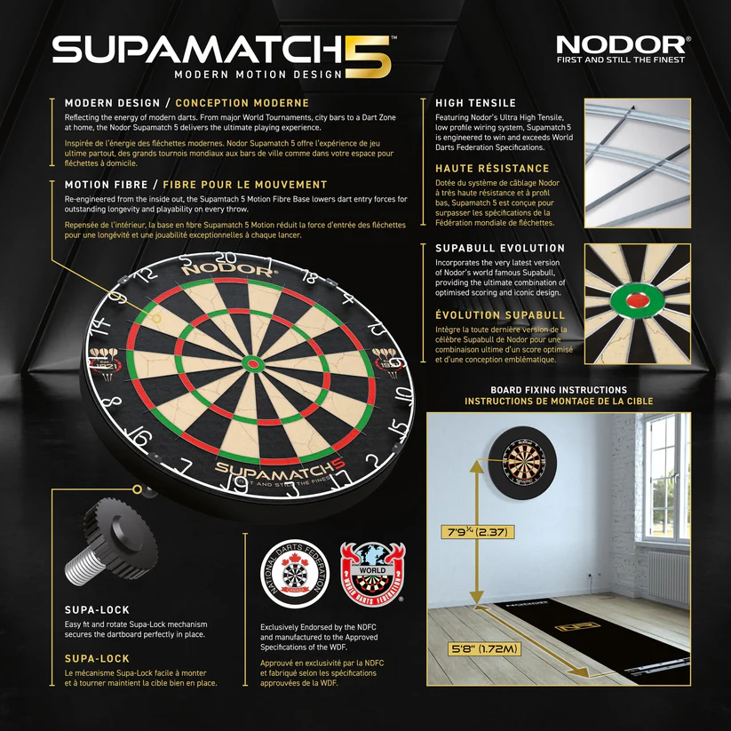 NODOR Supamatch 5 Dartboard - Image 6