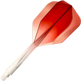 CONDOR AXE Dart Flights - Small Shape - Clear Red Gradation