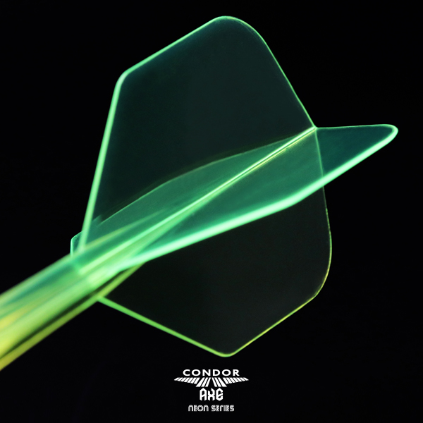 CONDOR AXE Dart Flights - Small Shape - Neon Yellow - Image 2
