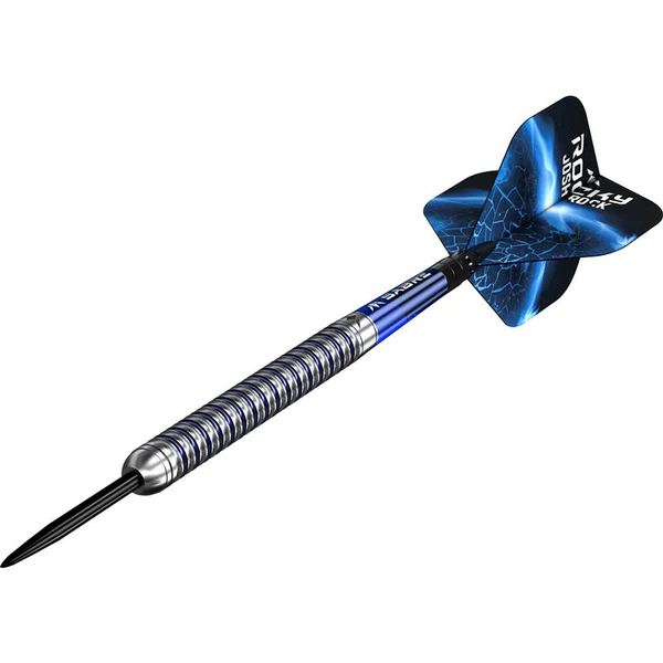 Mission Josh Rock v2 Darts - Steel Tip - 95% - Rocky - Silver & Blue PVD - 22g - Image 2