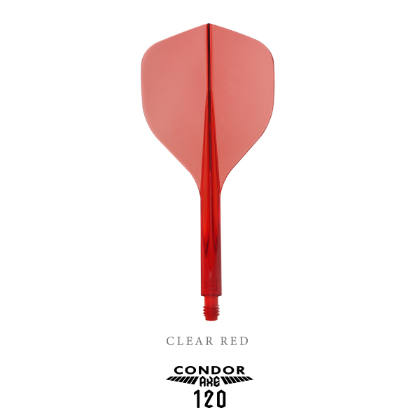 CONDOR AXE 120 Dart Flights - Standard Shape - Clear Red - Image 2