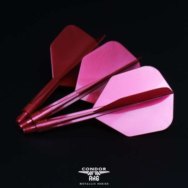 CONDOR AXE Dart Flights - Small Shape - Metallic Red