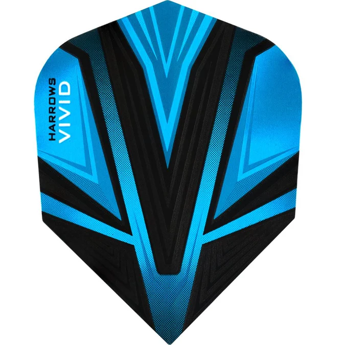 Harrows Vivid Dart Flights - Std - Aqua Blue