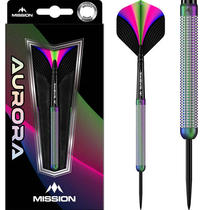 Mission Aurora Darts - Steel Tip - Coral PVD - 23g