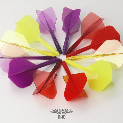 CONDOR AXE Dart Flights - Small Shape - Clear Yellow - Image 4