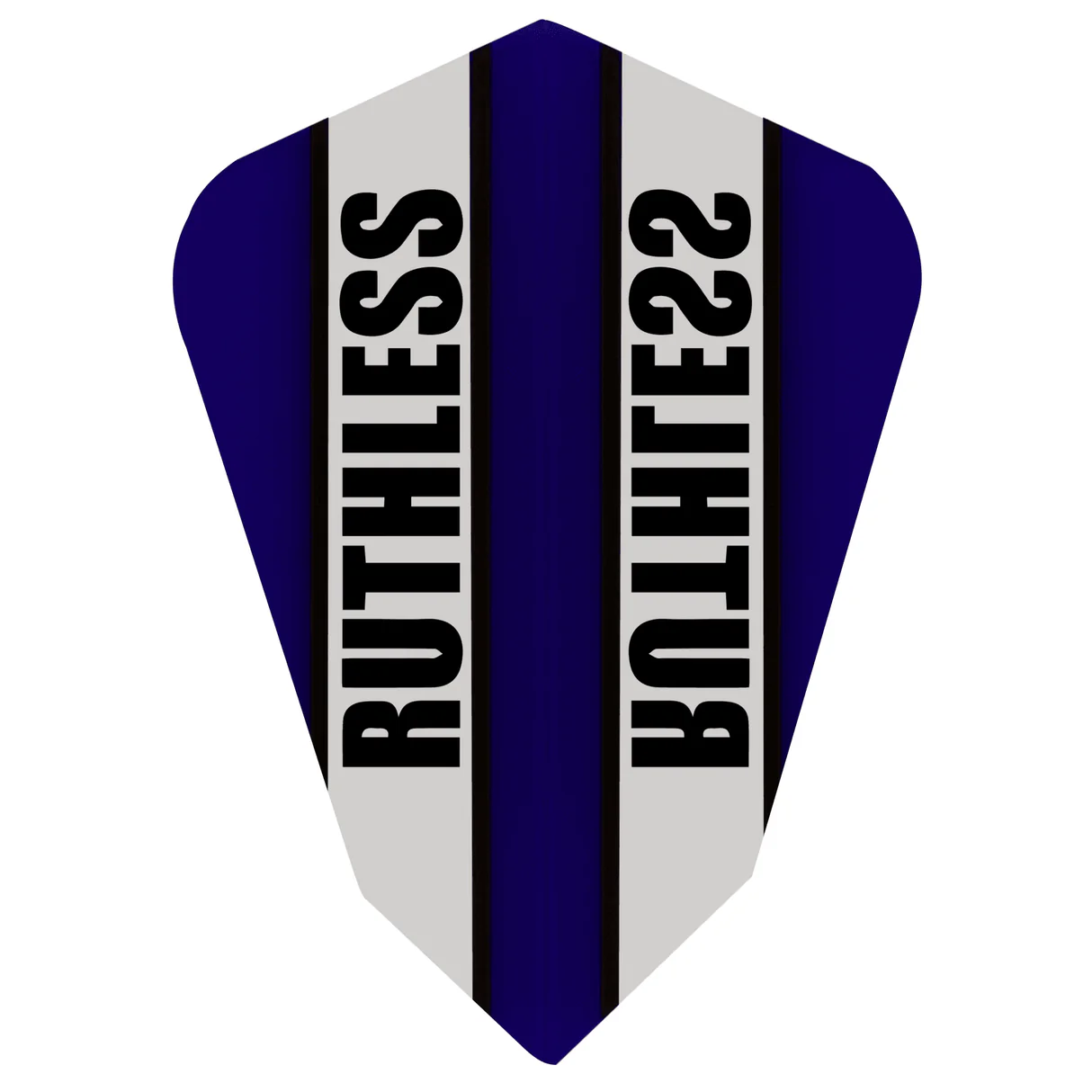 Ruthless - Clear Panel - Dart Flights - 1943 - Fantail - Blue