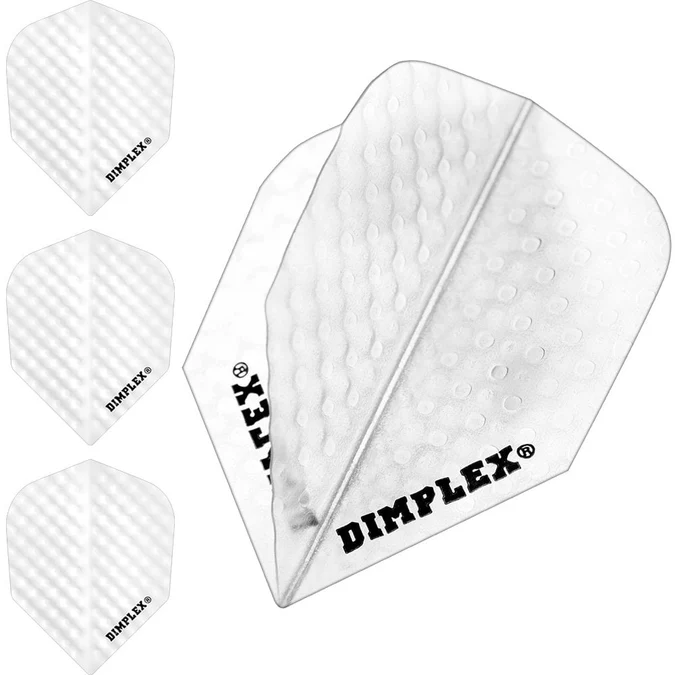 Harrows Dimplex Dart Flights - Std - Plain Clear