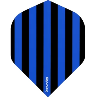 Dart Flights - Designa DSX Football - No2 - Std - Black & Blue