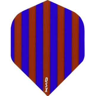 Dart Flights - Designa DSX Football - No2 - Std - Blue & Maroon