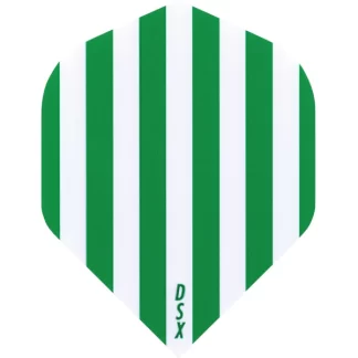 Dart Flights - Designa DSX Football - No2 - Std - Green & White