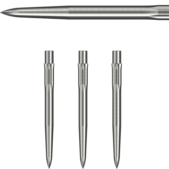 Caliburn Evo Dart Points - Smooth - Silver - Image 2