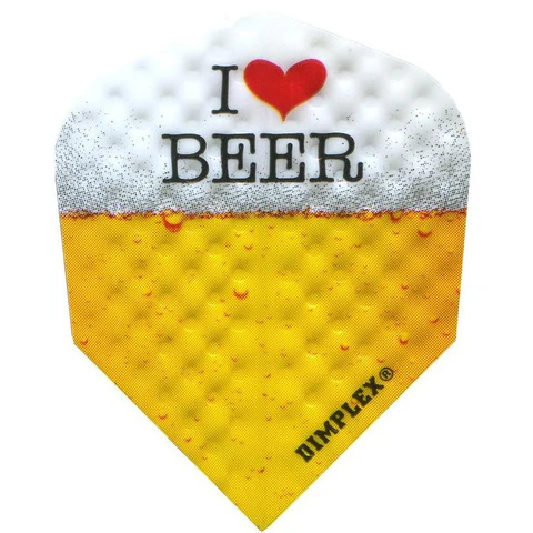 Harrows Dimplex Dart Flights - Std - I Love Beer