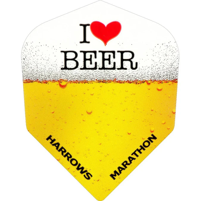 Harrows Dart Flights - Marathon - Std - I Love Beer
