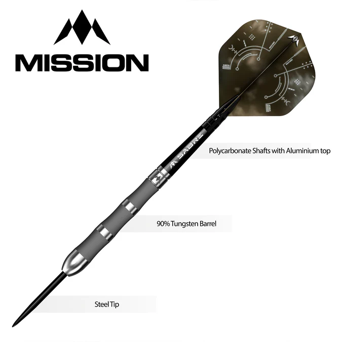 Mission Saturn Darts - Steel Tip - 90% Tungsten - Fenrir - 25g - Image 4