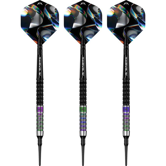 Mission Iridian Darts - Soft Tip - Black & Coral PVD - 20g - Image 2