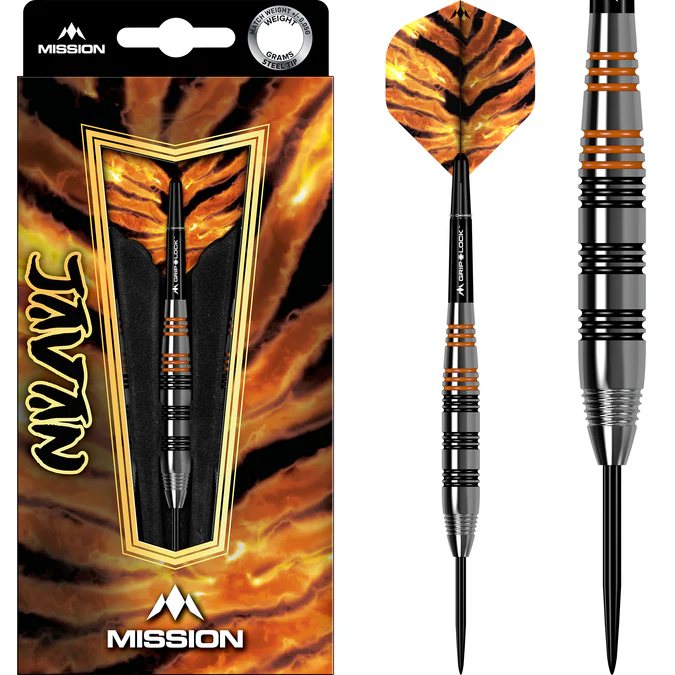 Mission Javan Darts - Steel Tip - Silver Brass - 22g