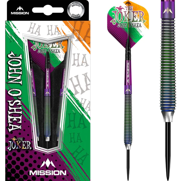 Mission John O Shea Darts - Steel Tip - The Joker - Coral - 26g