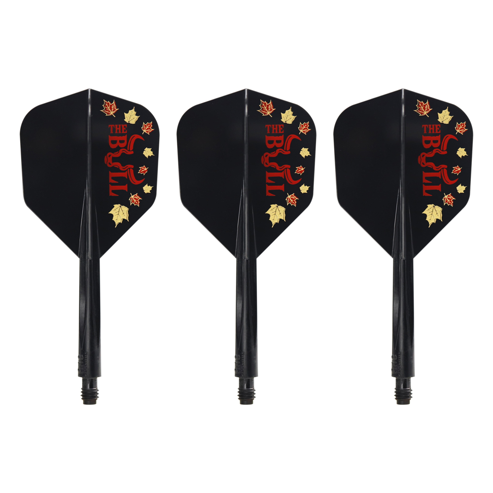 CONDOR AXE Dart Flights - Small Shape - THE BULL - CANADIAN KEIFER DURHAM - Black - Image 4