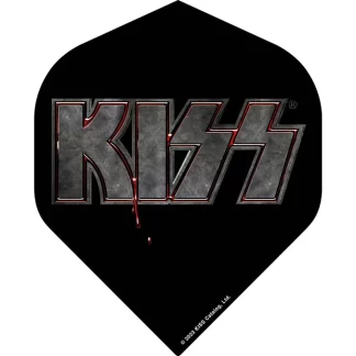 Kiss Flights - Licensed - 100 Micron - No2 - Std - Black - Blood Logo