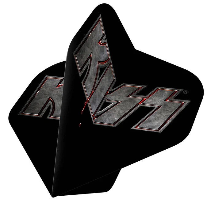 Kiss Flights - Licensed - 100 Micron - No2 - Std - Black - Blood Logo - Image 2