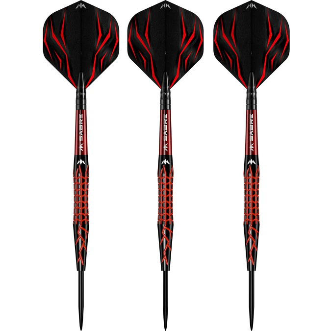 Mission Lava Darts - Steel Tip - Black & Red Electro Plated - 22g - Image 3