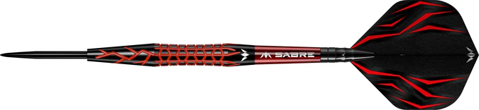 Mission Lava Darts - Steel Tip - Black & Red Electro Plated - 22g - Image 4