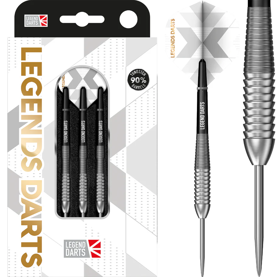 Legend Darts - Steel Tip - 90% Tungsten - Pro Series - V25 - Shark Bomb - 22g