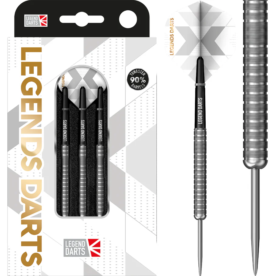 Legend Darts - Steel Tip - 90% Tungsten - Pro Series - V26 - Fine Micro Ring - 24g