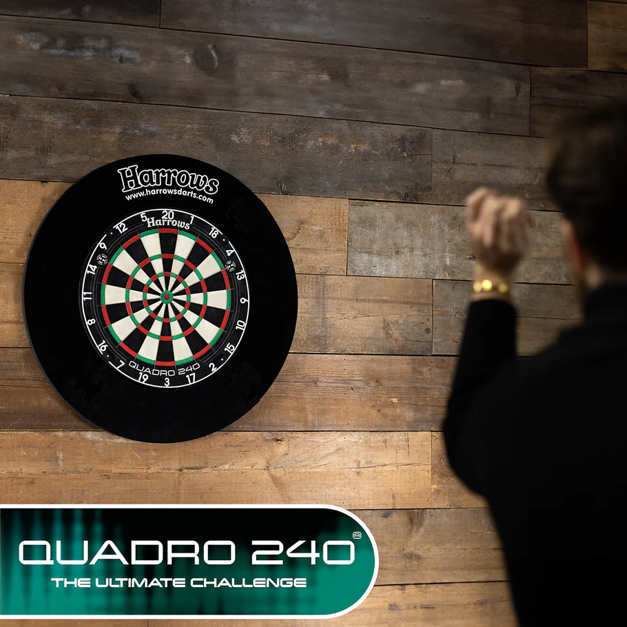Harrows Quadro 240 Dartboard - Professional - African Sisal - Image 6