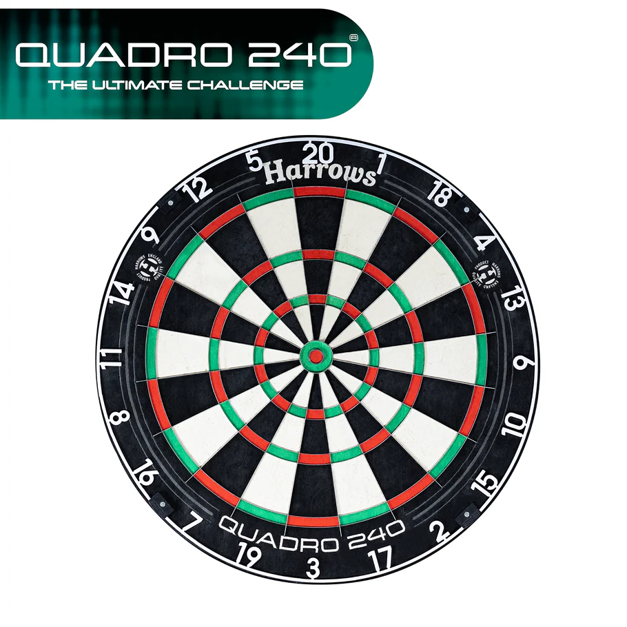 Harrows Quadro 240 Dartboard - Professional - African Sisal - Image 7