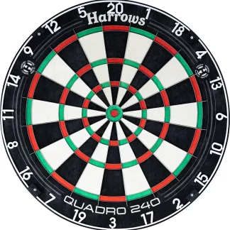 Harrows Quadro 240 Dartboard - Professional - African Sisal