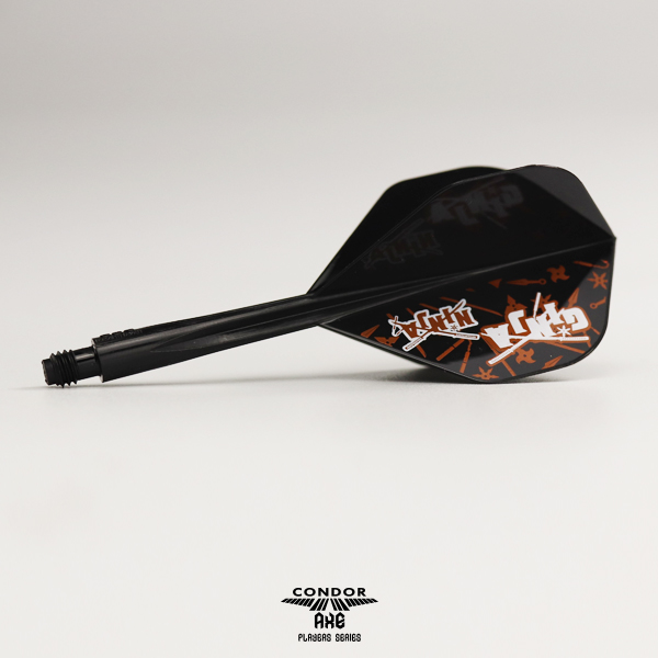 CONDOR AXE Dart Flights - Standard Shape - GINJA NINJA - CANADIAN MATT CAMPBELL - Black - Image 6