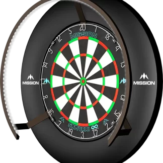 MISSION Torus 270 - Super Bright Dartboard Lighting - Bronze