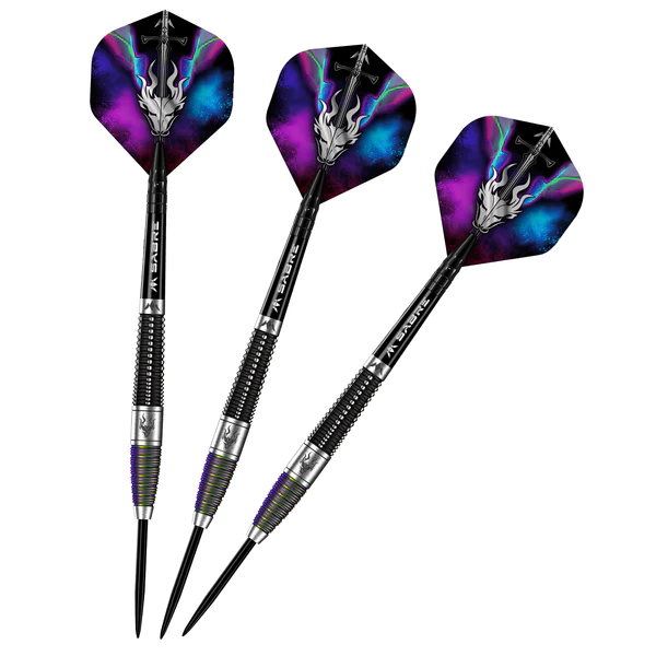 Mission Occult Darts - Steel Tip - 90% - Black & Coral PVD - 25g - Image 8
