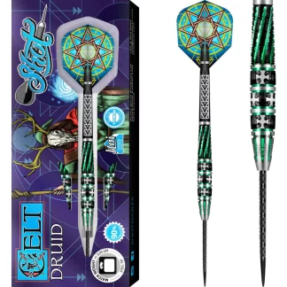 Shot Celt Darts - Steel Tip - Druid - Black & Green - 24g