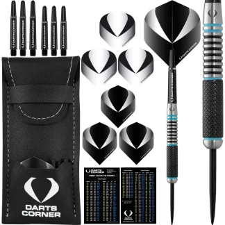 Darts Corner Marine Darts - Steel Tip - M4 - Aqua Black - 22g