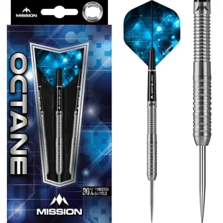 Mission Octane Darts - Steel Tip - M3 - Rear Ring Grip - 26g