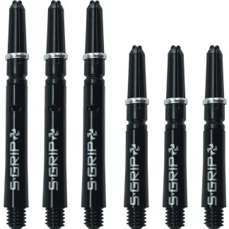 Harrows Supergrip Spin Stems - Black Silver