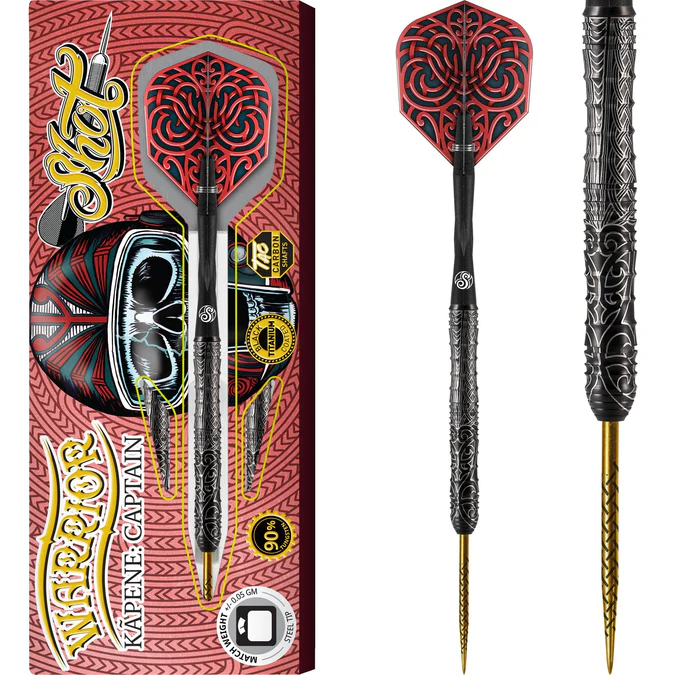 Shot Warrior Darts - Steel Tip - Kapene Captain - 23g
