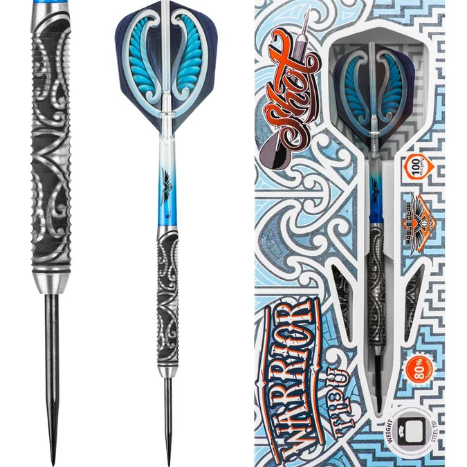Shot Warrior Darts - Steel Tip - Razor Ring - Tipu - 23g