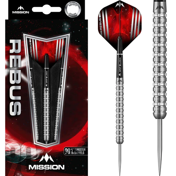 Mission Rebus Darts - Steel Tip - M3 - Linear Grip - 23g