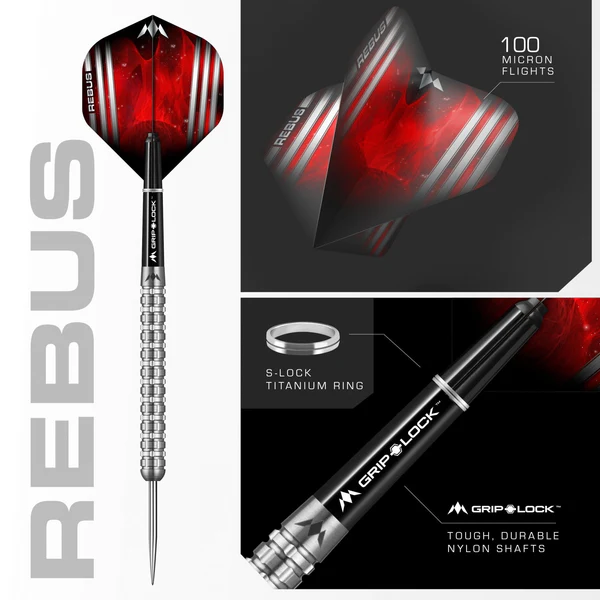 Mission Rebus Darts - Steel Tip - M3 - Linear Grip - 23g - Image 2