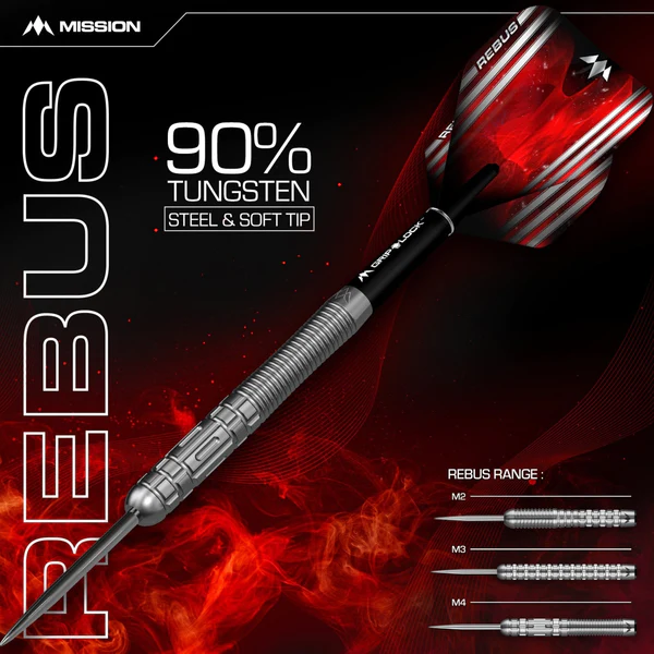 Mission Rebus Darts - Steel Tip - M3 - Linear Grip - 23g - Image 5