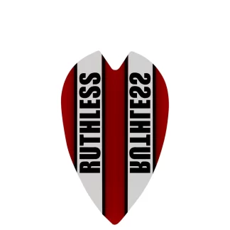 Ruthless - Clear Panel - Dart Flights - 1922 - Mini Retro - Red