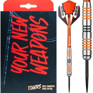 Ruthless - Tigers Darts - Steel Tip - Ringed - 27g