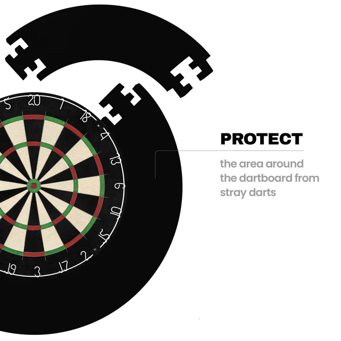 Designa Dartboard Surround - Jigsaw - Black - Image 2