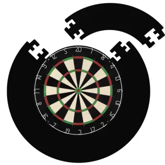 Designa Dartboard Surround - Jigsaw - Black