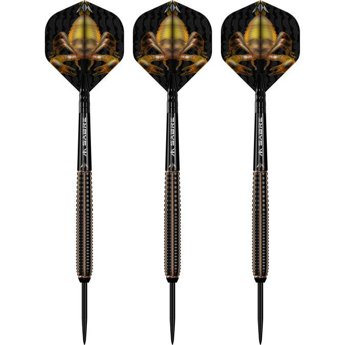 Mission Scorpion Darts - Steel Tip - Black & Gold Electro Plated - 24g - Image 3