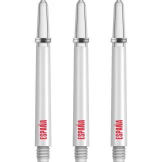 RFEF Espana Football Nylon Shafts - Dart Stems with Springs - Spain - White - Medium
