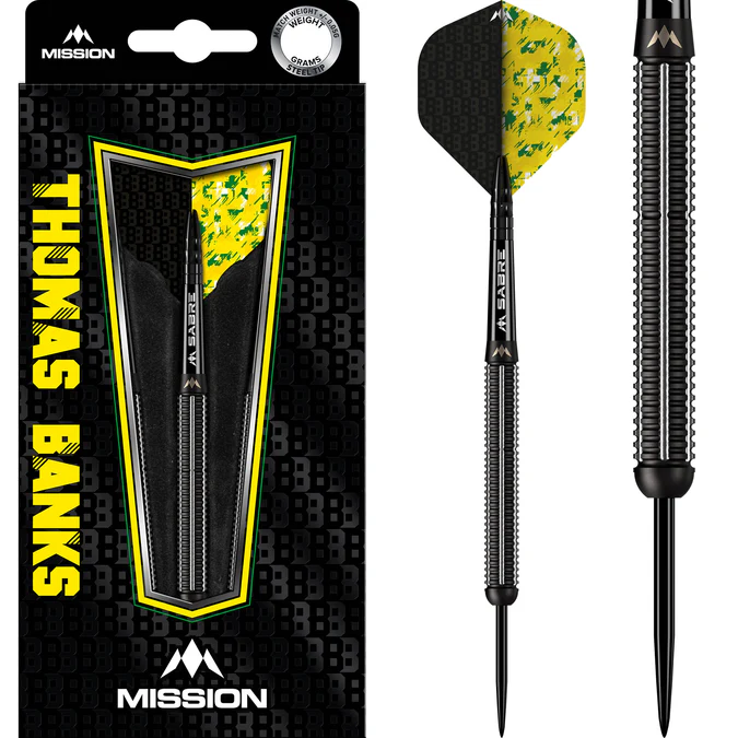 Mission Thomas Banks Darts - Steel Tip - Black PVD - 26g